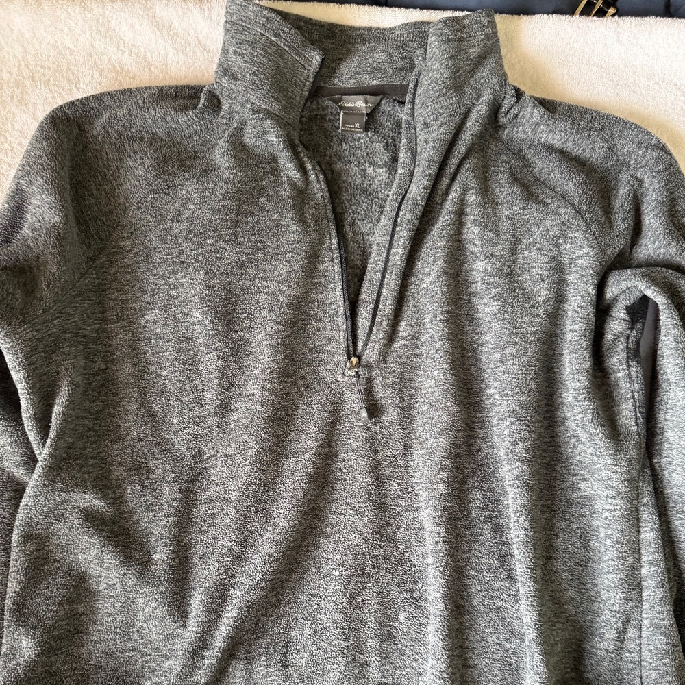 Eddie Bauer Fleece Quarter-zip - Gray - XL